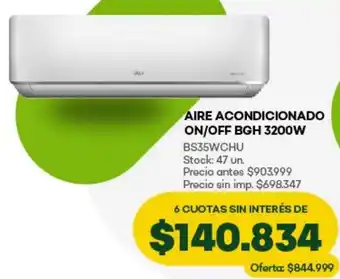 Super MAMI Aire acondicionado on/off bgh oferta