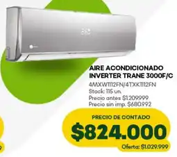 Super MAMI Aire acondicionado inverter trane 3000f/c oferta