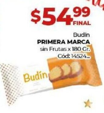 Diarco Budín Primera Marca sin Frutas oferta