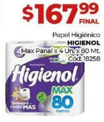 Diarco Papel Higiénico Higienol oferta