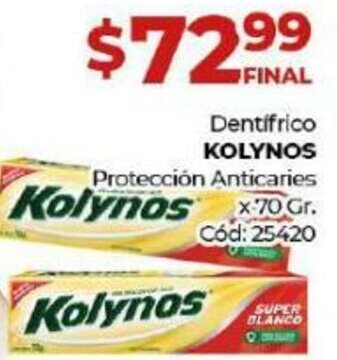 Diarco Dentífrico Kolynos Protección Anticaries oferta
