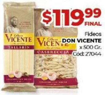 Diarco Fideos Don Vicente oferta