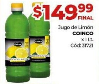 Diarco Jugo de Limón Coinco oferta