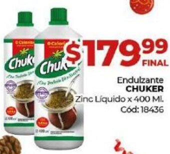 Diarco Endulzante Chuker Zinc Líquido oferta