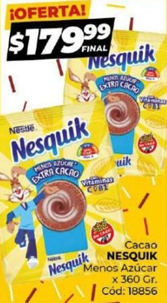Diarco Cacao Nesquik Menos Azúcar oferta