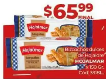 Diarco Bizcochos Dulces de Hojaldre Hojalmar oferta