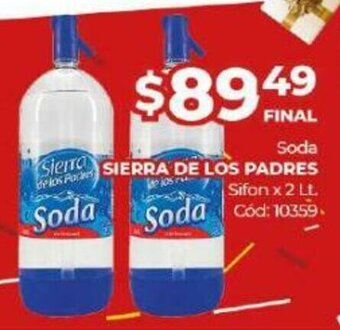 Diarco Soda Sierra de Los Padres Sifon oferta