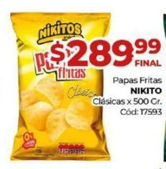 Diarco Papas Fritas Nikito Clásicas oferta