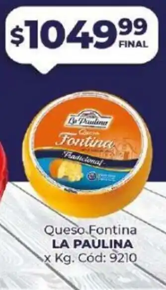 Diarco Queso Fontina La Paulina oferta