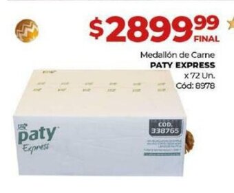 Diarco Medallón de Carne Paty Express oferta