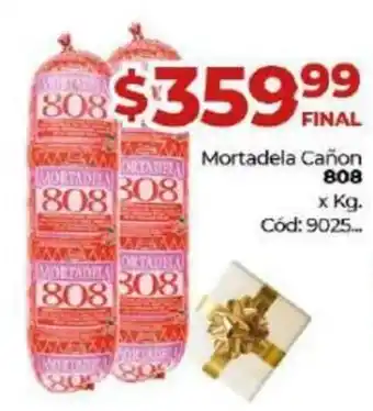 Diarco Mortadela Cañon 808 oferta