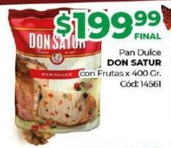 Diarco Pan Dulce Don Satur con Frutas oferta