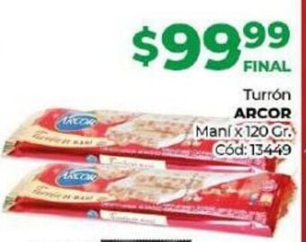 Diarco Turrón Arcor Maní oferta