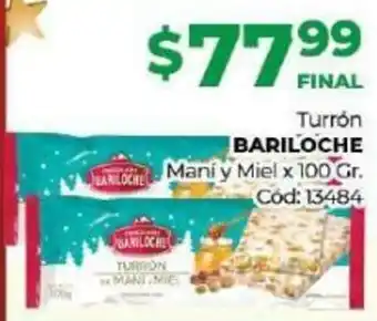 Diarco Turrón Bariloche Maní y Miel oferta