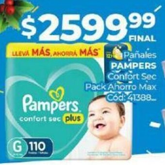 Diarco Pañales Pampers Confort Sec Pack Ahorro Max oferta