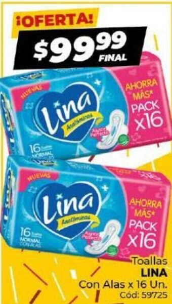 Diarco Toallas Lina Con Alas oferta