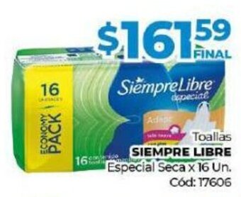 Diarco Toallas Siempre Libre Especial Seca oferta