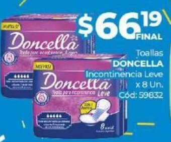 Diarco Toallas Doncella Incontinencia Leve oferta