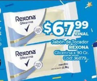Diarco Jabón de Tocador Rexona Glicerina oferta