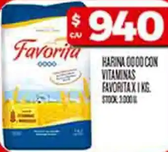 Supermercados DIA Favorita harina 0000 con vitaminas oferta