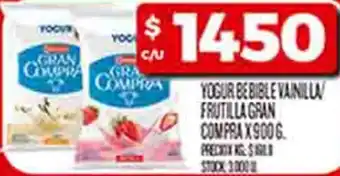 Supermercados DIA Gran compra yogur be bible vainilla/ frutilla oferta