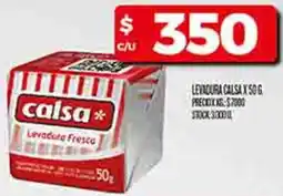 Supermercados DIA Calsa levadura fresca oferta