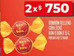 Supermercados DIA Bon o bon bombon relleno con leche oferta