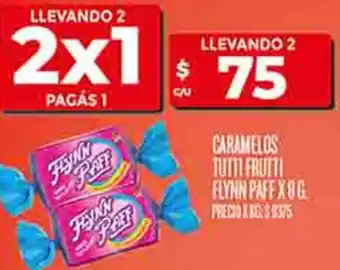 Supermercados DIA Caramelos tutti frutti flynn paff oferta