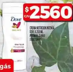 Supermercados DIA Dove crema nutricion intensa oferta