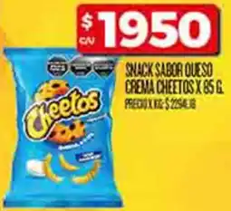 Supermercados DIA Snack sabor queso crema cheetos oferta