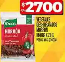 Supermercados DIA Knorr vegetales deshidratados morron oferta
