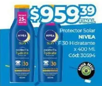 Diarco Protector Solar Nivea F30 Hidratante oferta