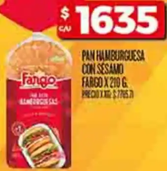 Supermercados DIA Pan hamburguesa con sesamo fargo oferta