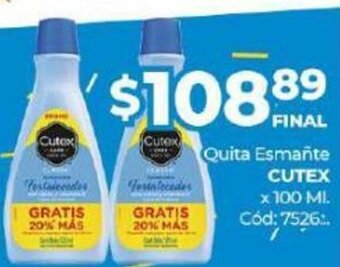Diarco Quita Esmañte Cutex oferta