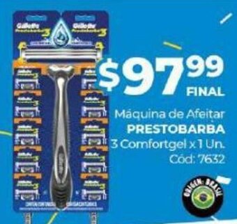 Diarco Máquina de Afeitar Prestobarba 3 Comfortgel oferta