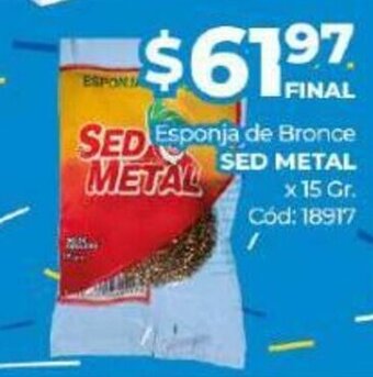 Diarco Esponja de Bronce Sed Metal oferta