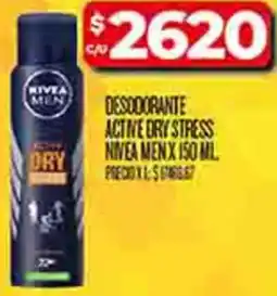 Supermercados DIA Nivea desodorante actine dry stress oferta