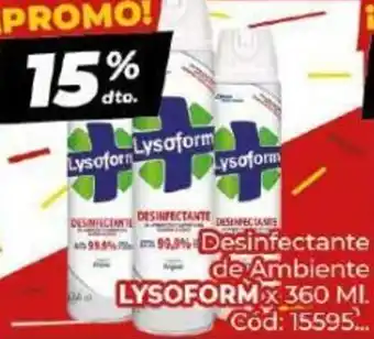 Diarco 15% dto. Desinfectante de Ambiente Lysoform oferta