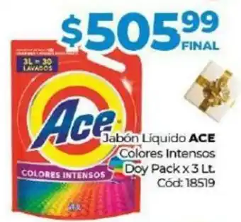Diarco Jabón Líquido Ace Colores Intensos Doy Pack oferta