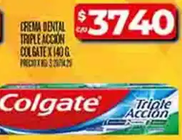 Supermercados DIA Colgate crema dental triple accion oferta
