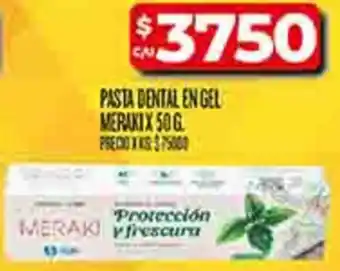 Supermercados DIA Meraki pasta dental en gel oferta