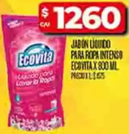 Supermercados DIA Ecovita jabón líquido para ropa intenso oferta