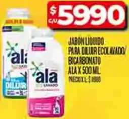 Supermercados DIA Ala jabon liquido para dilur ecolavado/ bicarbonato oferta