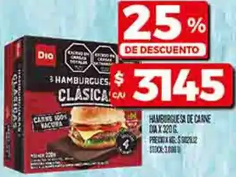 Supermercados DIA Hamburguesa de carne dia oferta