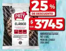 Supermercados DIA Paty humburguesas clásica oferta