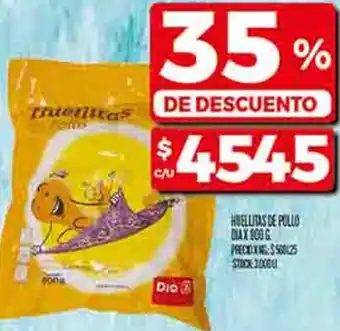 Supermercados DIA Dia huellitas de pollo oferta