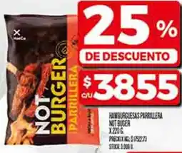 Supermercados DIA Not burger hamburguesas parrillera oferta