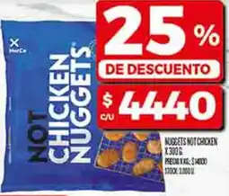Supermercados DIA Not chicken nuggets oferta