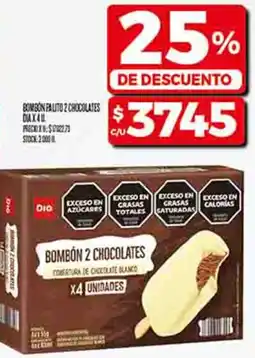 Supermercados DIA Dia bombón palito 2 chocolates oferta