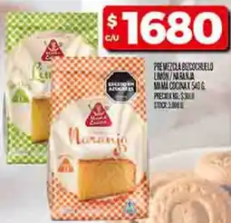 Supermercados DIA Premezcla bizcochuelo limon/naranja mama cocina oferta